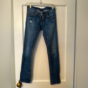 Citizens low rise straight leg size 25